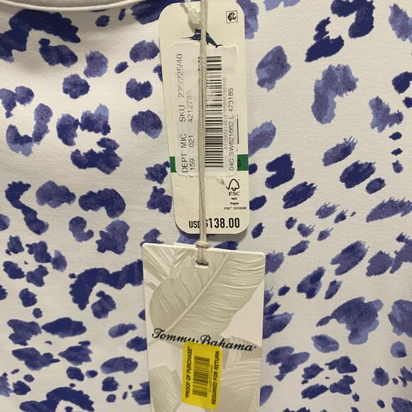 NWT Tommy Bahama Island Zone Leopard Dress Large - Picture 2 of 3